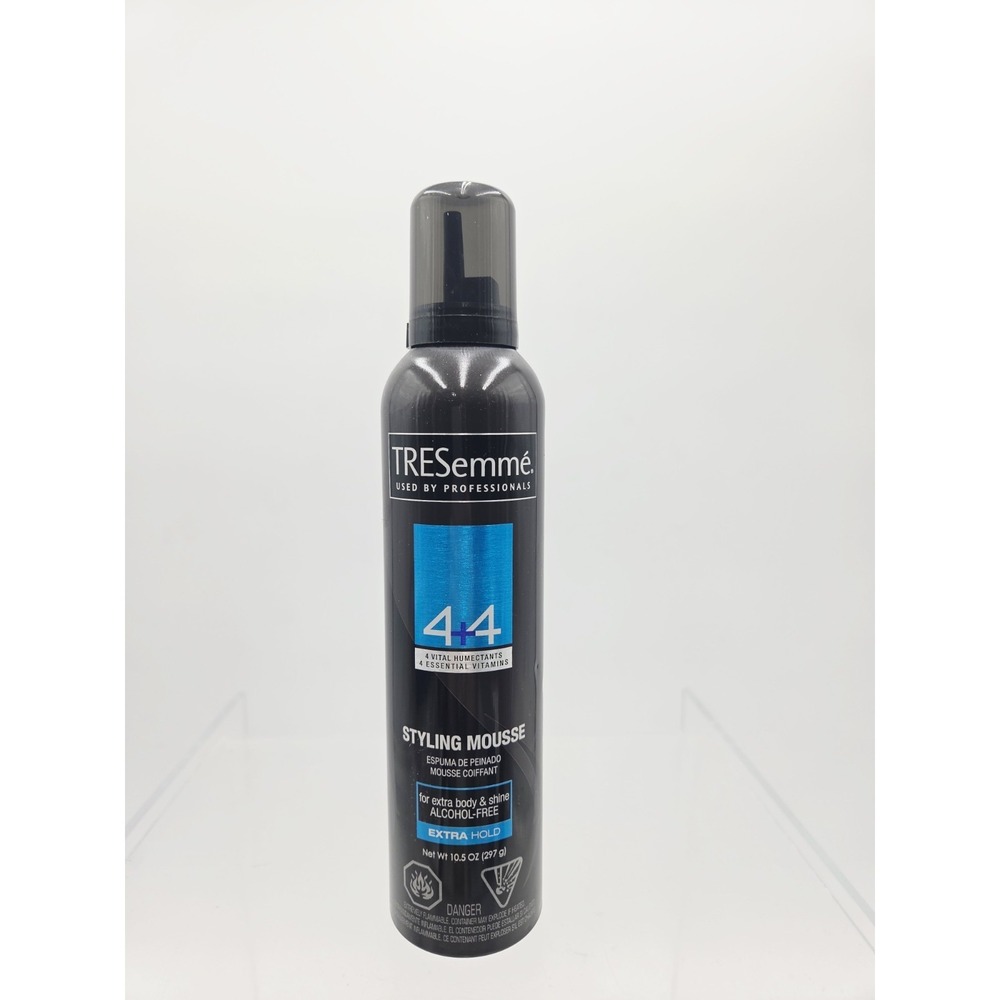 Tresemme 4 + 4 Styling Mousse Extra Body Shine Extra Hold 10.5 oz Alcohol-Free